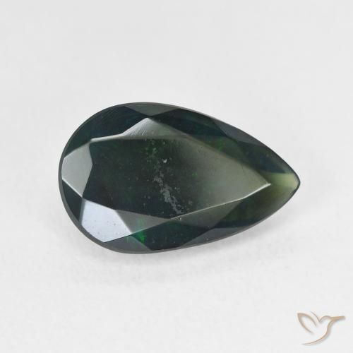Opale noire Multicolore naturelle En forme de poire, 2.17 ct, Translucide