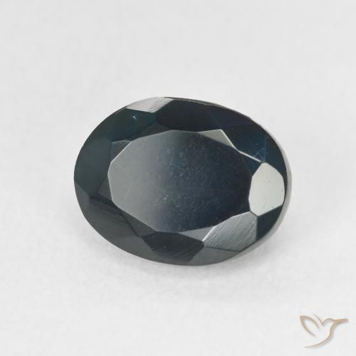 Opale noire Multicolore naturelle ovale, 1.38 ct, Translucide