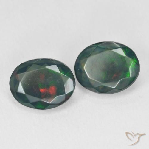 Shop natural 2.67ct Multicolore Opale noire gems, ovale, from Ethiopie at GemSelect. In stock, global shipping!