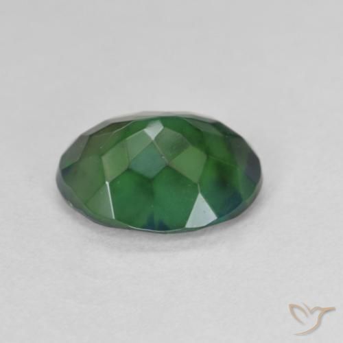 Opale noire Multicolore naturelle ovale, 1.42 ct, Translucide
