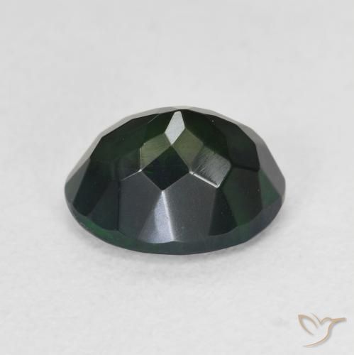 Opale noire Multicolore naturelle ovale, 1.12 ct, Translucide