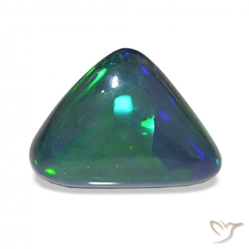 6.92ct Multicolore Opale noire, Trillion, Opaque