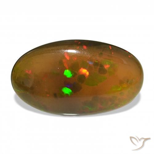 12.20ct Multicolore Opale noire, ovale, Opaque