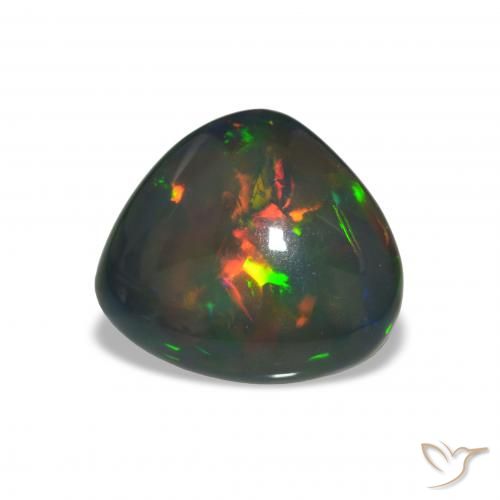 Opale noire Multicolore naturelle Fantaisie, 7.00 ct, Opaque