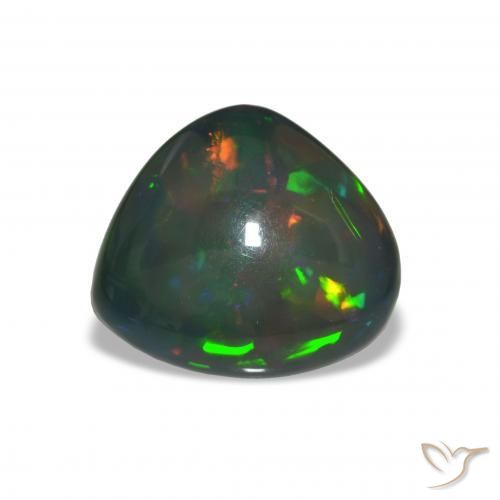 Opale noire Multicolore naturelle Fantaisie, 7.00 ct, Opaque