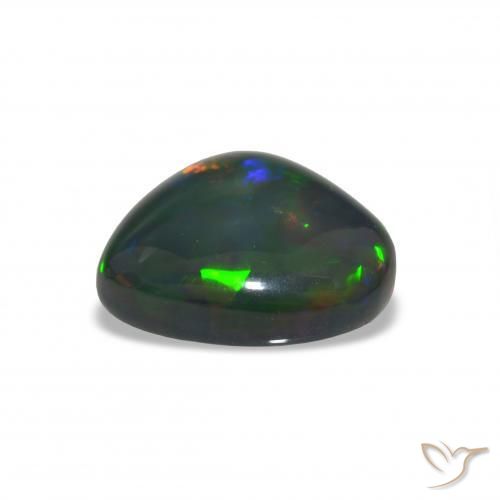Opale noire Multicolore naturelle Fantaisie, 7.00 ct, Opaque