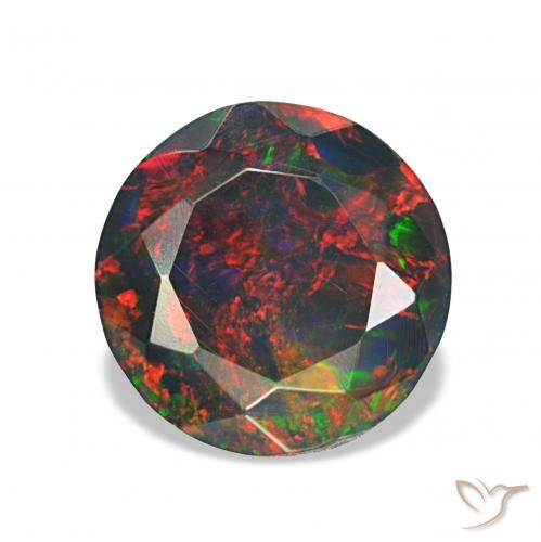 Opale noire Multicolore naturelle Tour, 1.70 ct, Opaque