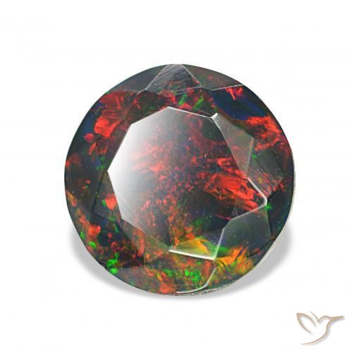Opale noire Multicolore naturelle Tour, 1.70 ct, Opaque