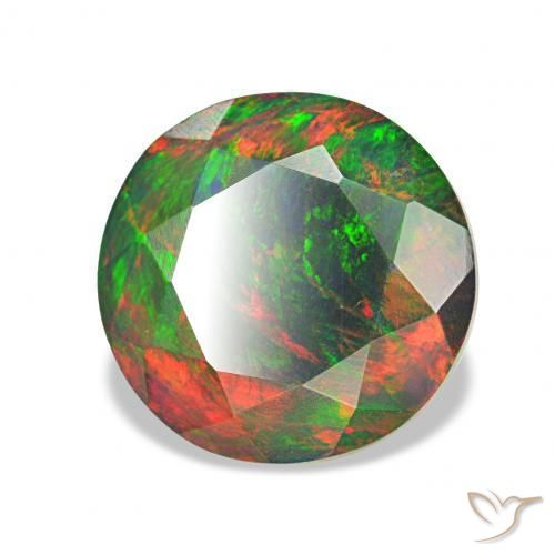 Opale noire Multicolore naturelle Tour, 1.47 ct, Opaque
