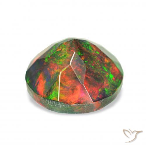 Opale noire Multicolore naturelle Tour, 1.47 ct, Opaque