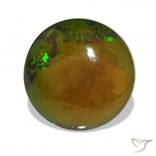 Opale noire Multicolore naturelle Tour, 8.57 ct, Opaque