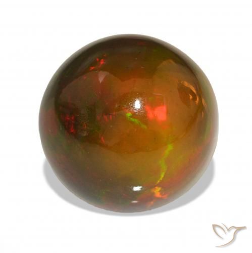 Opale noire Multicolore naturelle Tour, 11.06 ct, Opaque