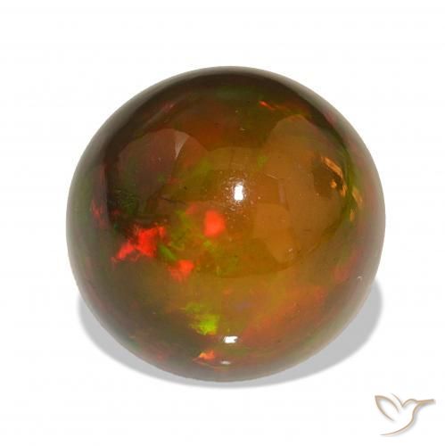Opale noire Multicolore naturelle Tour, 11.06 ct, Opaque
