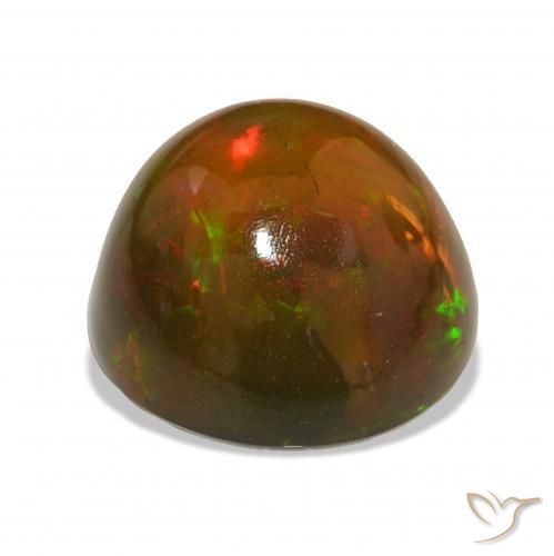 Opale noire Multicolore naturelle Tour, 11.06 ct, Opaque