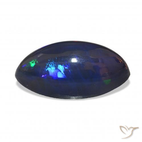 Opale noire Multicolore naturelle Marquise, 6.01 ct, Opaque
