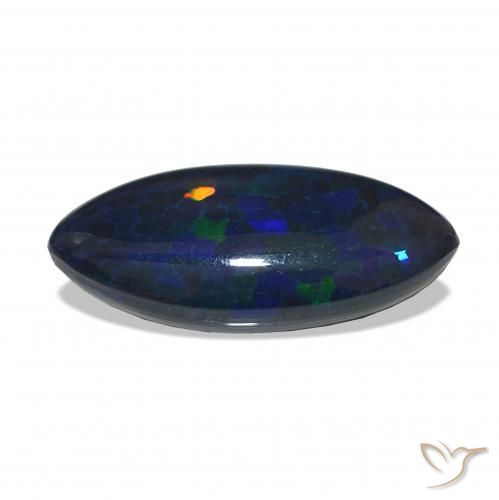 Opale noire Multicolore naturelle Marquise, 3.85 ct, Opaque