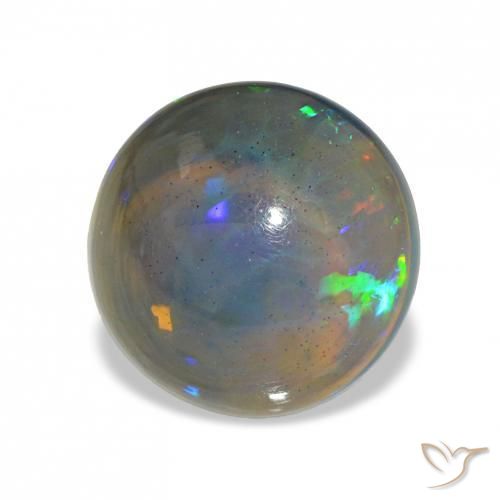 Opale noire Multicolore naturelle Tour, 3.18 ct, Transparent