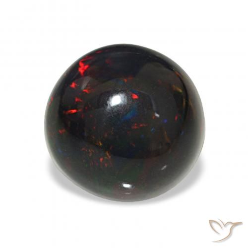 Opale noire Multicolore naturelle Tour, 3.82 ct, Opaque