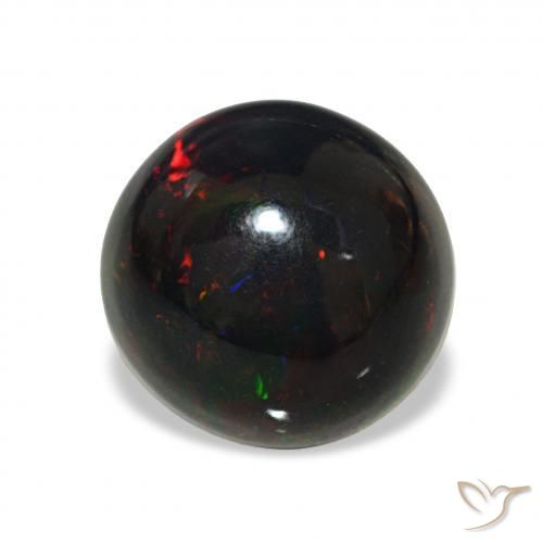 Opale noire Multicolore naturelle Tour, 3.82 ct, Opaque