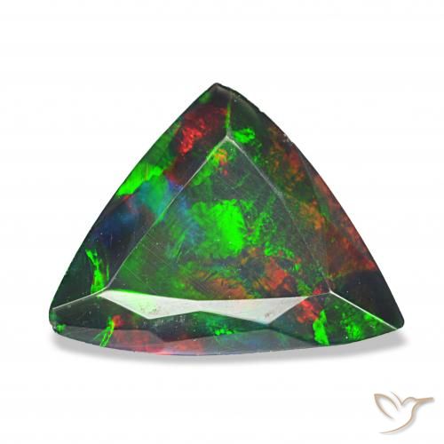 1.30ct Multicolore Opale noire, Trillion, Opaque