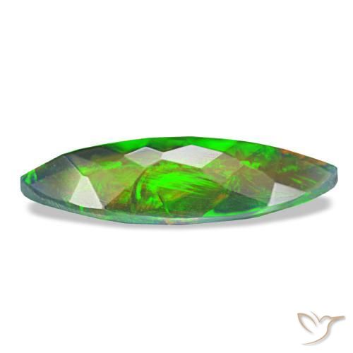 Opale noire multicolore naturelle marquise, 2,28 ct, translucide