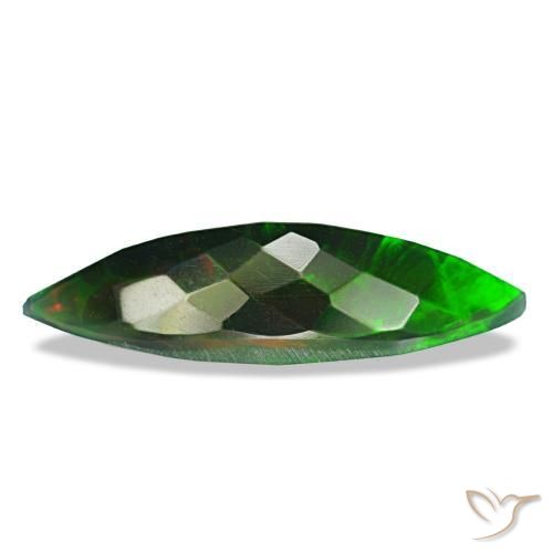 Opale noire multicolore naturelle marquise, 2,27 ct, opaque