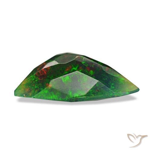 Opale noire multicolore naturelle forme fantaisie, 1,16 ct, translucide