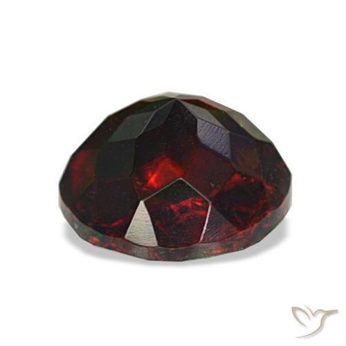 Opale noire multicolore naturelle coupe roude, 1,62 ct, opaque