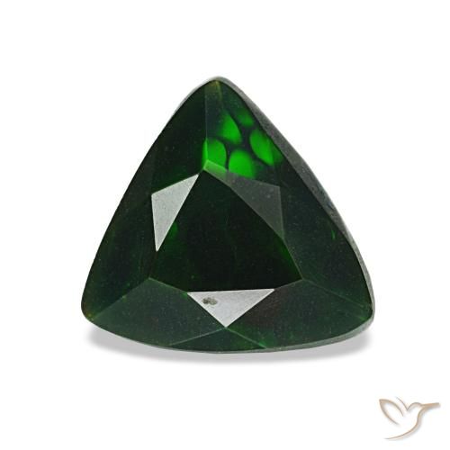 Opale noire multicolore naturelle trillion, 1,06 ct, opaque