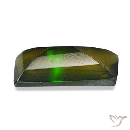 Opale noire multicolore naturelle coupe coussin, 2,13 ct, translucide