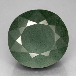 Pierre de sang Vert naturelle Coupe roude, 105.95 ct, Opaque