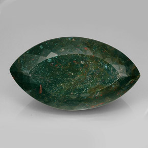 Pierre de sang Vert Tacheté naturelle Marquise, 469.00 ct, Opaque