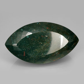 Pierre de sang Vert Tacheté naturelle Marquise, 469.00 ct, Opaque
