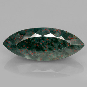Héliotrope vert naturelle marquise, 12,01 ct, opaque