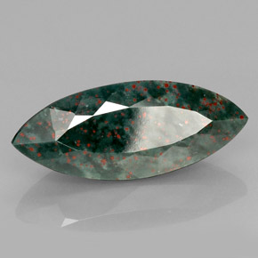 Héliotrope vert naturelle marquise, 12,01 ct, opaque