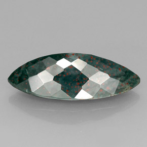 Héliotrope vert naturelle marquise, 12,01 ct, opaque