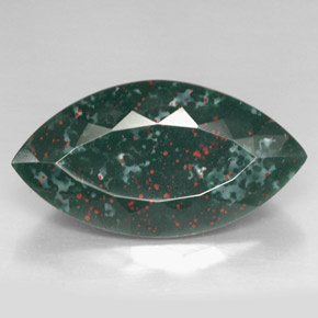 Héliotrope vert naturelle marquise, 36,76 ct, opaque
