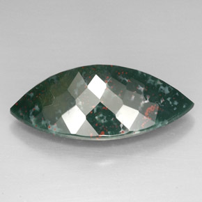 Héliotrope vert naturelle marquise, 36,76 ct, opaque