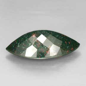 Héliotrope vert naturelle marquise, 46,64 ct, opaque