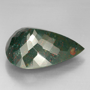 Héliotrope vert naturelle en forme de poire, 46,95 ct, opaque