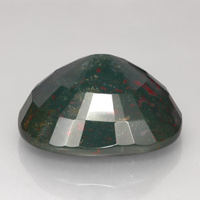 Héliotrope vert naturelle coupe coussin, 73,05 ct, opaque