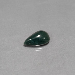 Pierre de sang Vert Tacheté naturelle En forme de poire, 1.56 ct, Opaque