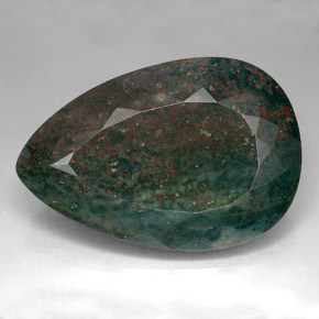 Héliotrope vert naturelle en forme de poire, 214,05 ct, opaque