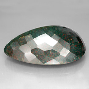 Héliotrope vert naturelle en forme de poire, 214,05 ct, opaque