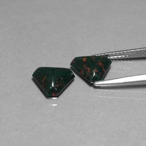 Achetez naturel ct Vert Tacheté Pierre de sang gems, Forme fantaisie, En provenance Madagascar chez GemSelect. En stock, livraison internationale!