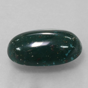 Héliotrope vert naturelle coupe ovale, 2,99 ct, opaque