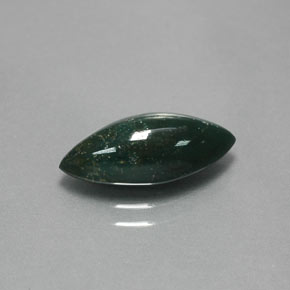 Pierre de sang Vert Tacheté naturelle Marquise, 2.38 ct, Opaque