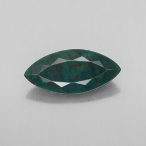 Héliotrope vert naturelle marquise, 2,13 ct, opaque
