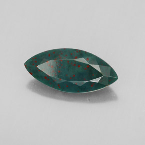 Héliotrope vert naturelle marquise, 2,13 ct, opaque