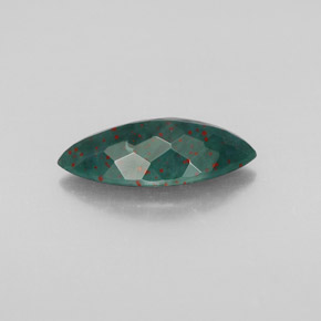 Héliotrope vert naturelle marquise, 2,13 ct, opaque